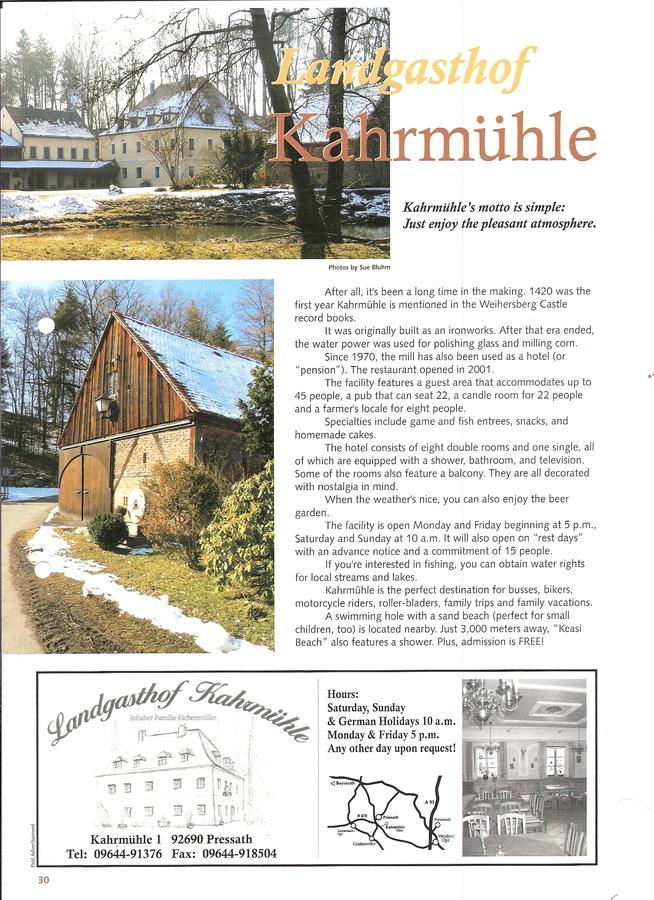 Landhotel Kahrmuehle Pressath 외부 사진